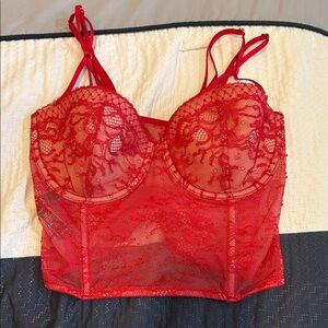 Victoria's Secret Red Lace Bra